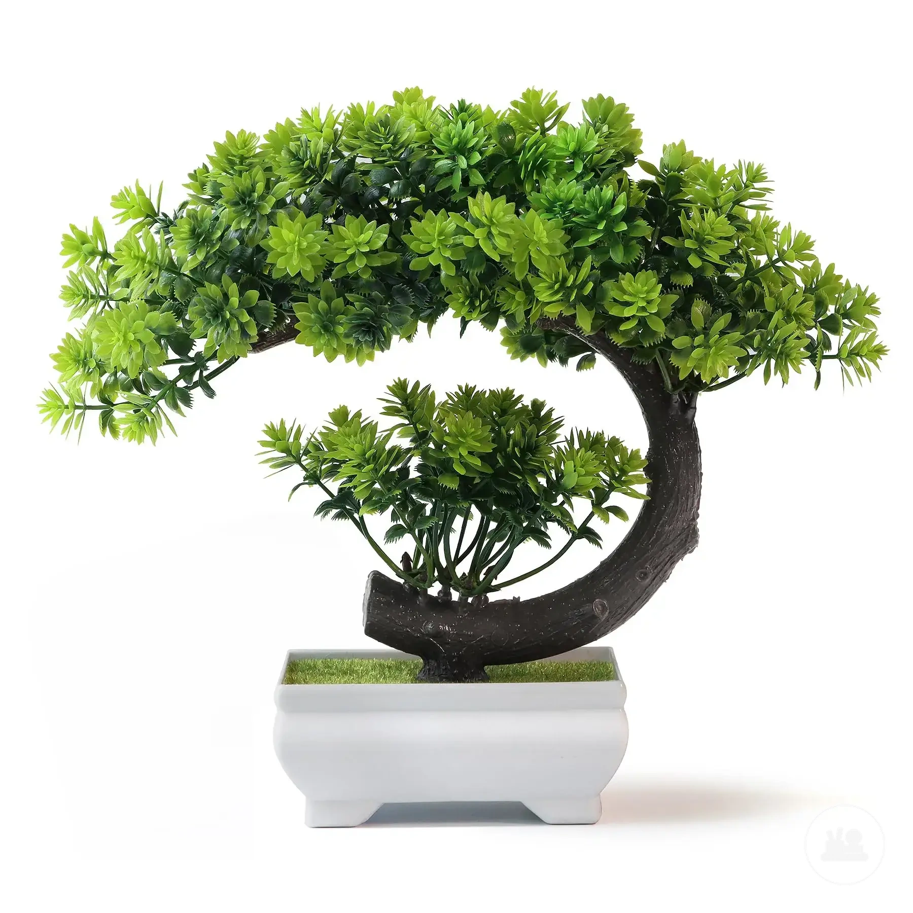 Petite plante artificielle en pot pour bureau, bibliothèque ou décoration intérieure
